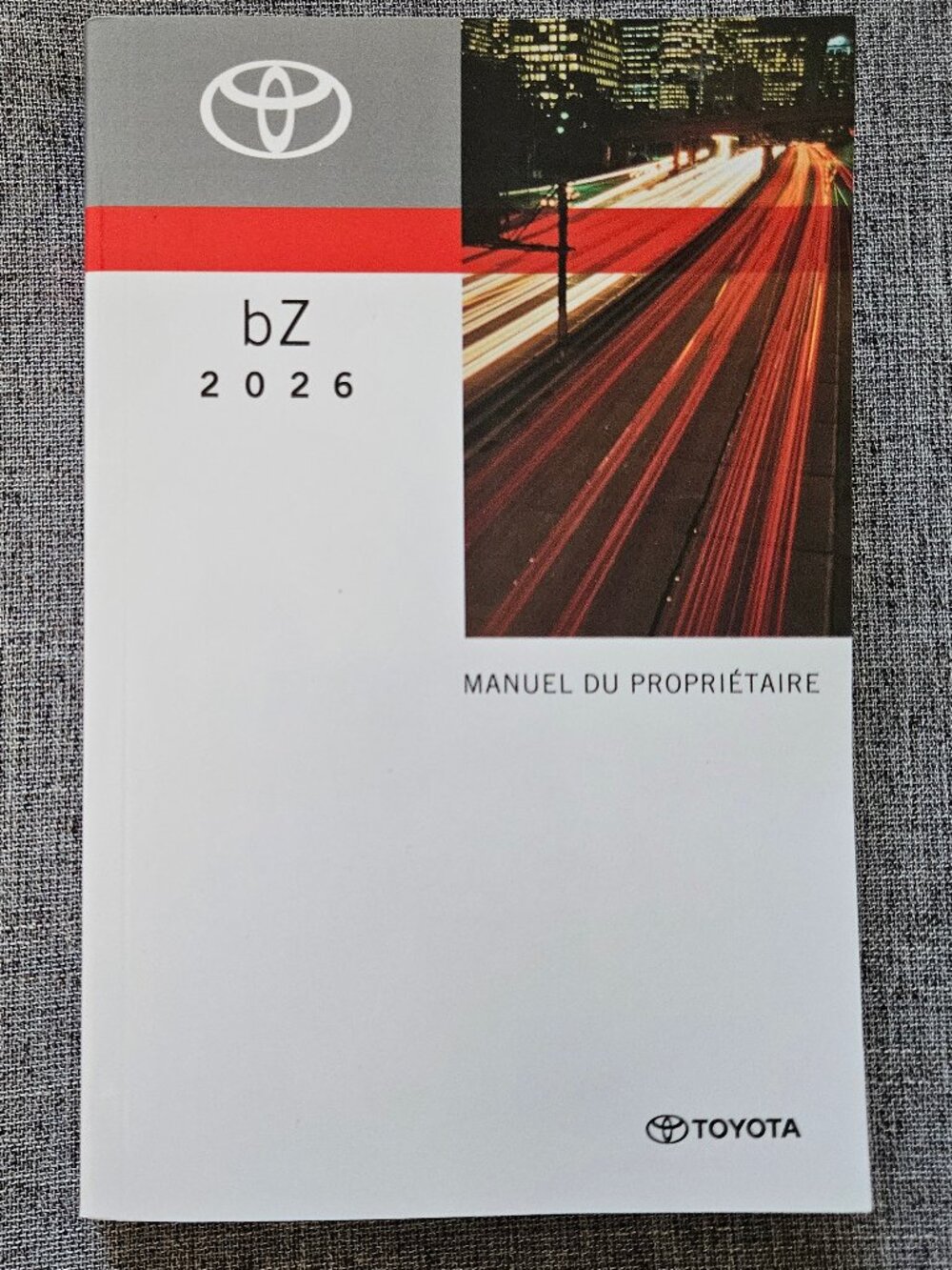 2026 TOYOTA bZ Owner's Manual 01999-42J21 OM42J21U